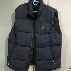 Caterpillar winter vest.